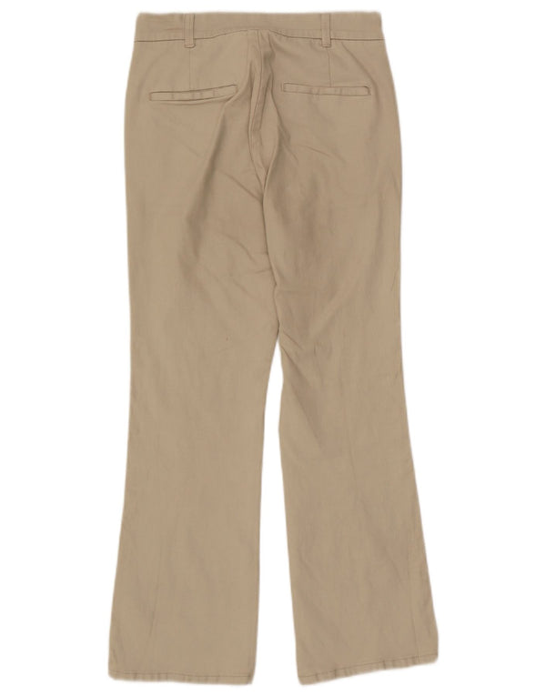 Massimo Dutti Pantalón Chino Bootcut para Mujer US 4 Small W26 L25 Algodón Beige