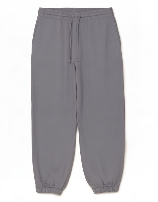Zara Mujer Pantalones De Chándal Joggers UK 42 Algodón Azul Medio