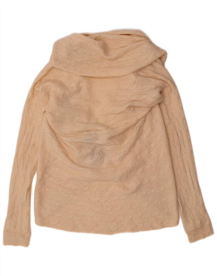 Ralph Lauren - Cárdigan abierto de gran tamaño para mujer, talla 10, color beige