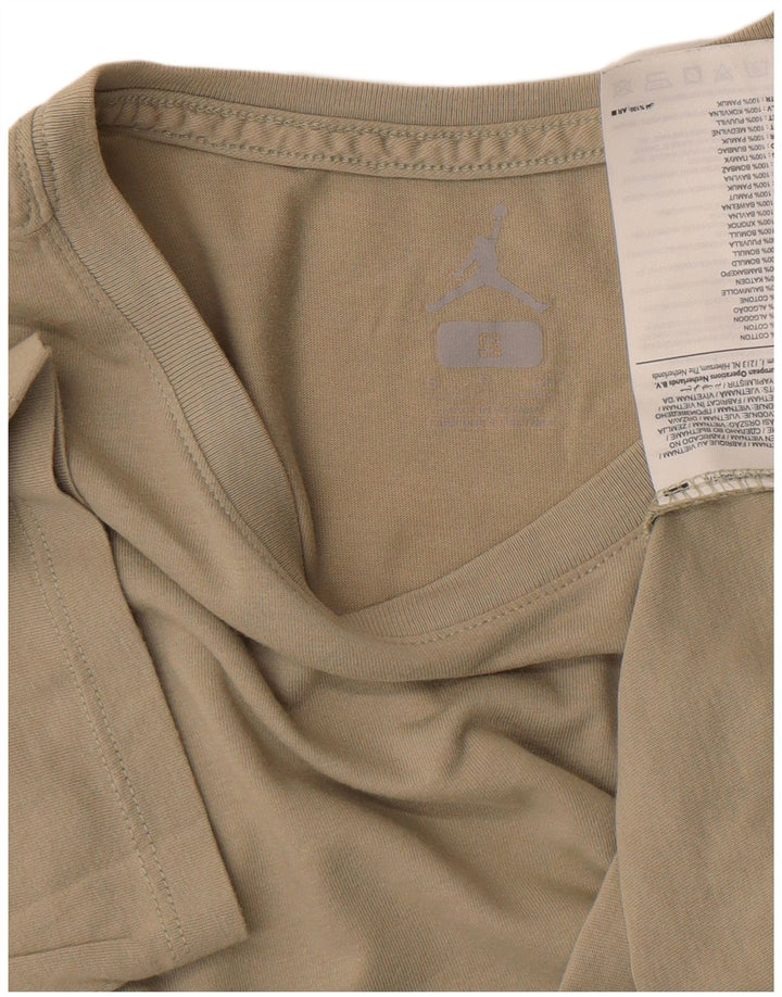 Jordan - Camiseta para hombre, talla pequeña, color caqui, algodón