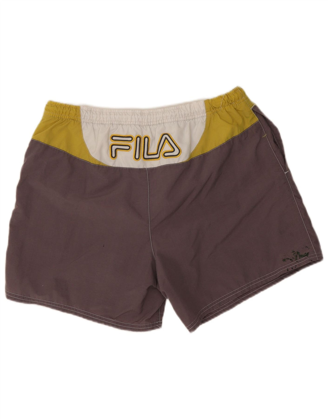 Fila Bañador con gráfico para hombre, talla grande, color gris, poliamida