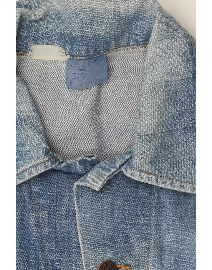 Vintage hombres chaqueta de mezclilla Reino Unido 38 azul medio