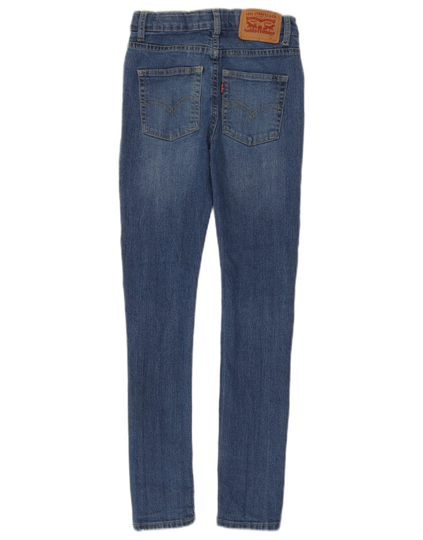 Levi's Vaqueros súper ajustados para niños 11-12 años W24 L27 Algodón azul