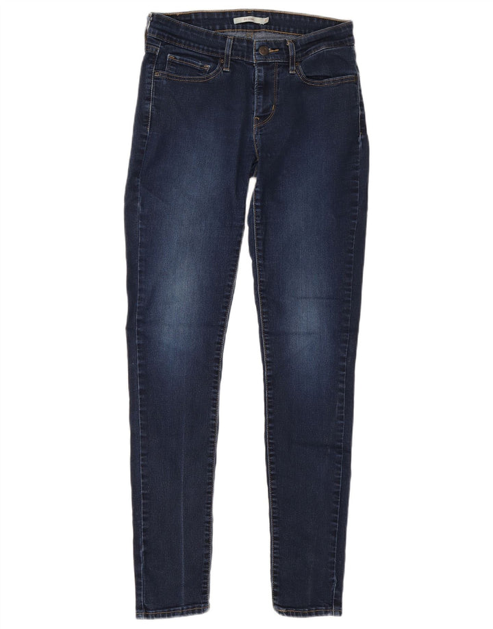 Levi's Jeans Ajustados 711 Para Mujer W27 L32 Algodón Azul
