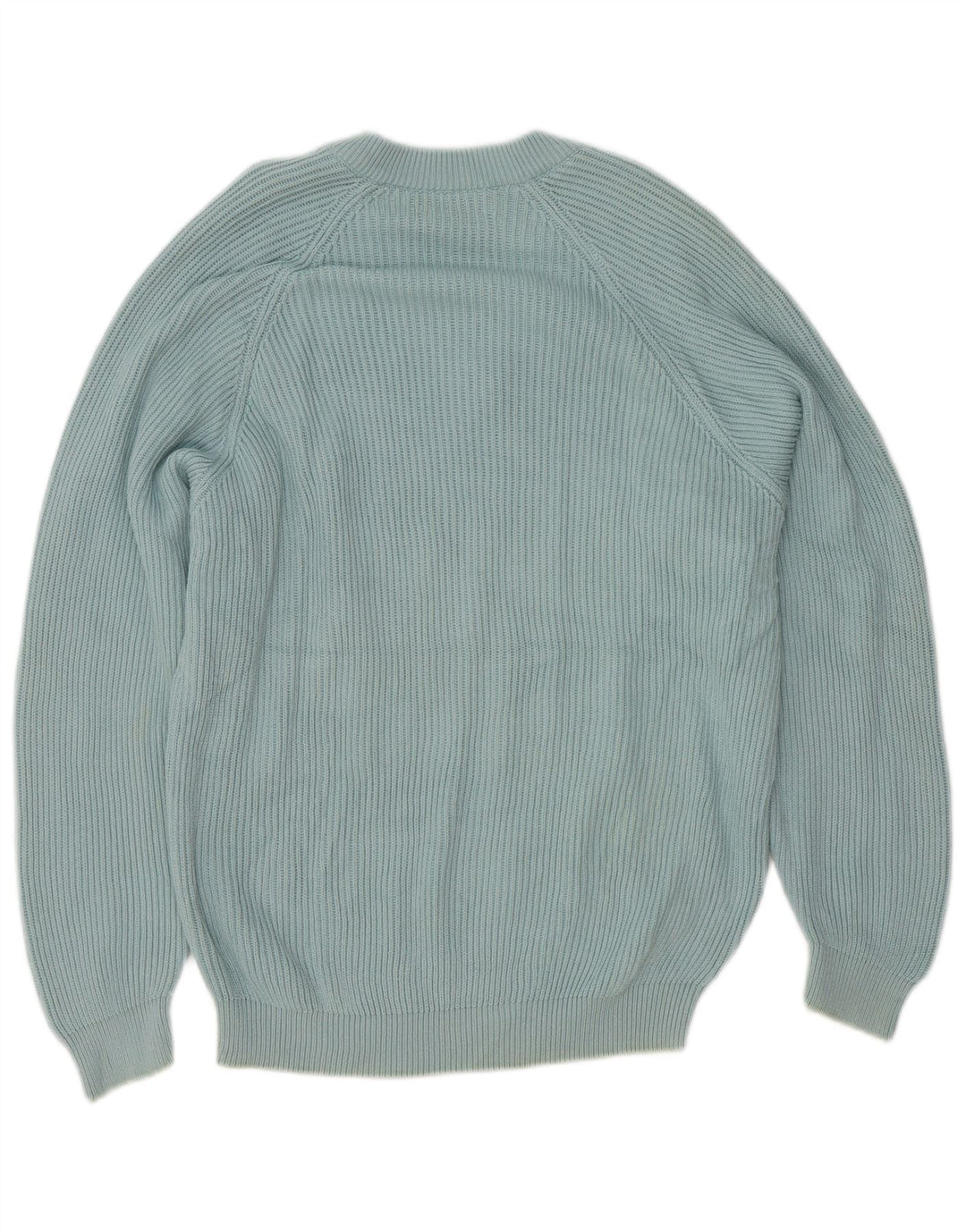 Stefanel Suéter con cuello en V para mujer UK 46 Azul grande