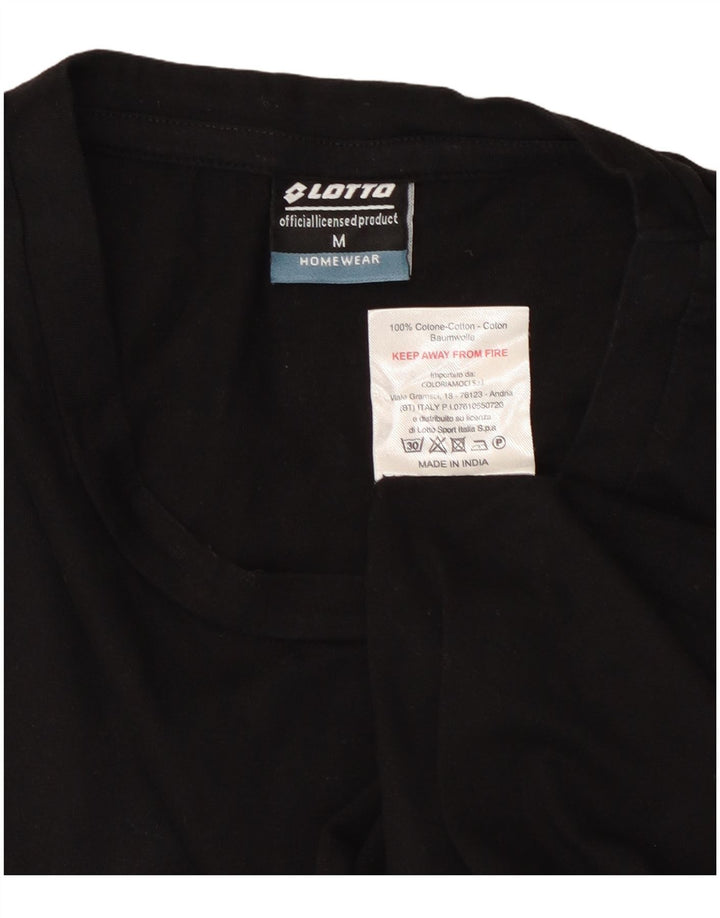 LOTTO Camiseta Hombre Top Medium Negro Algodón