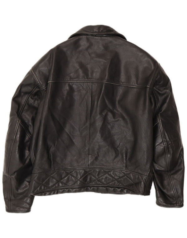 Dainese Chaqueta motera de cuero para hombre IT 52 Large Black