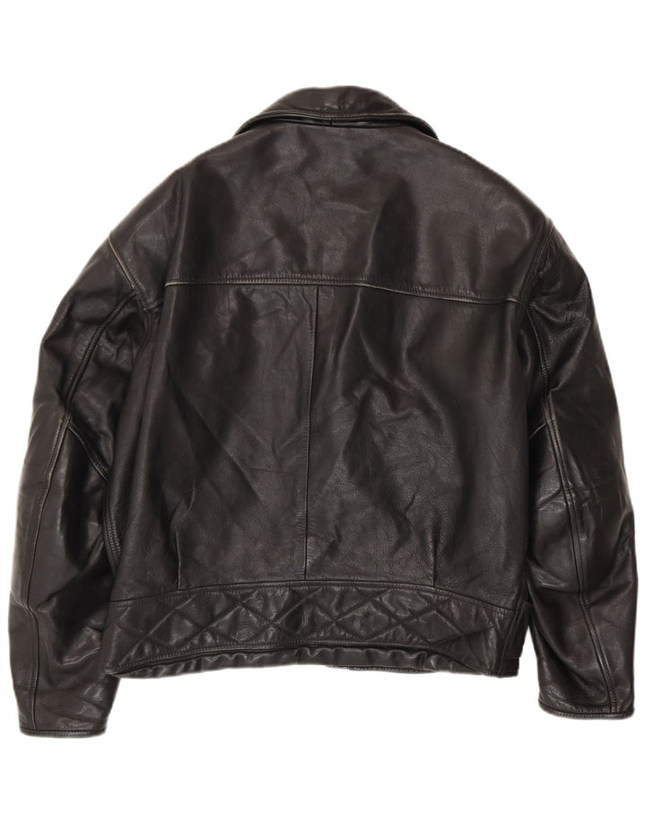 Dainese Chaqueta motera de cuero para hombre IT 52 Large Black