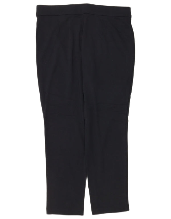 Marks & Spencer Pantalones casuales cortos para mujer UK 14 Large W34 L25 Azul marino