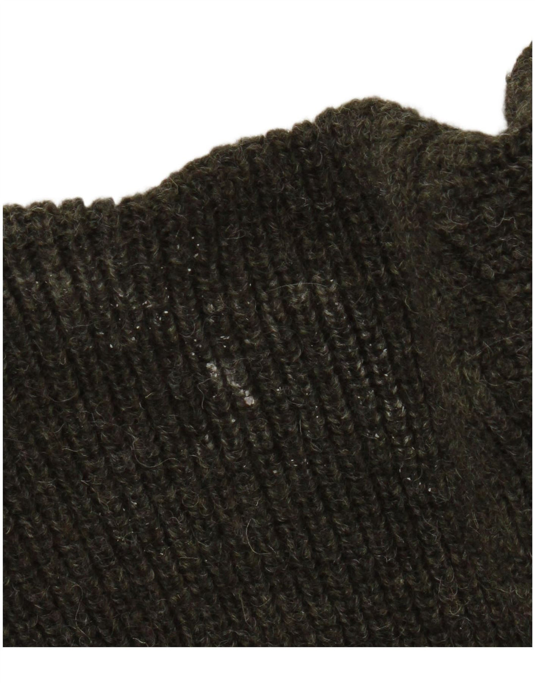 Barbour Jersey De Cuello Con Cremallera Para Hombre XL Caqui Lana Nueva