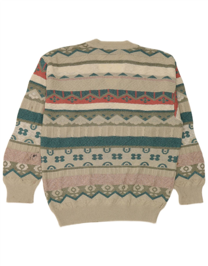 South Coast Hombre Regular Fit Jersey Jersey Grande Beige Geométrico Retro