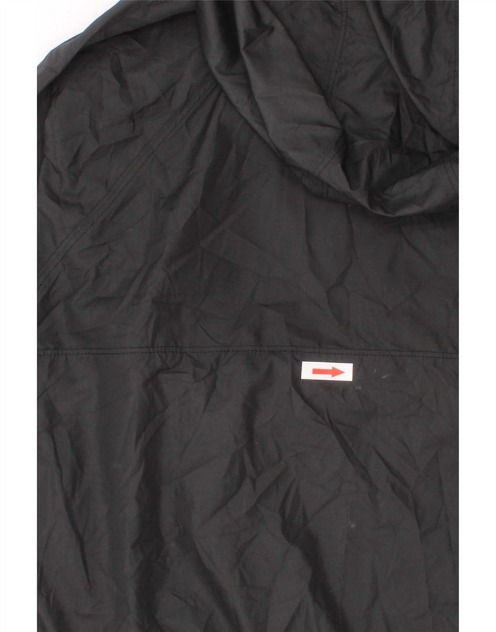 Under Armour Chaqueta impermeable Anorak con capucha para niños 7-8 años Pequeña Poliéster negro