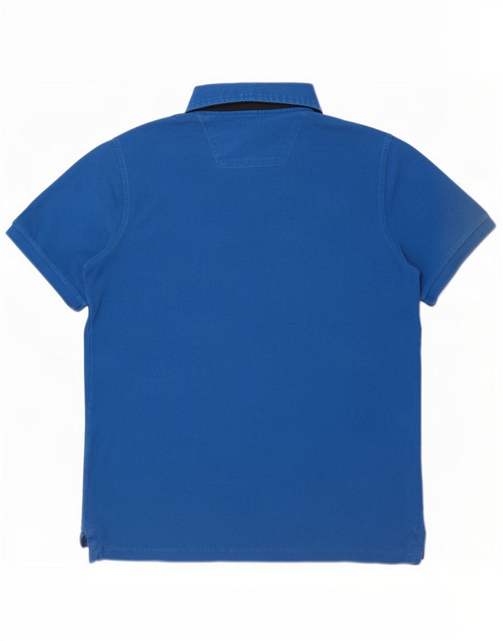 Polo Musto Hombre Azul Medio Algodón