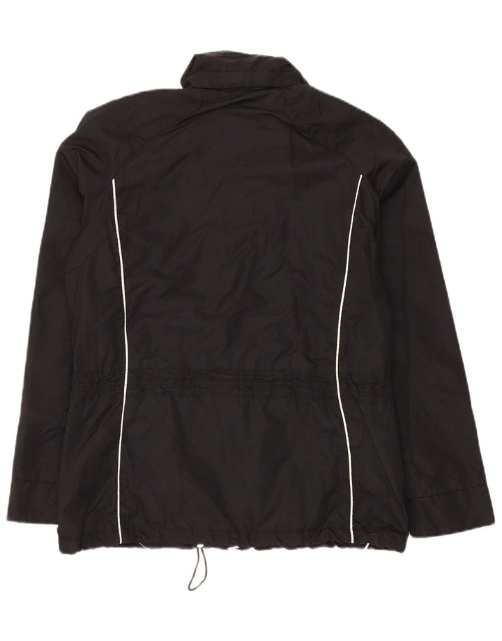 Brugi Chubasquero para hombre ES 38 Mediano Negro Colorblock Poliamida