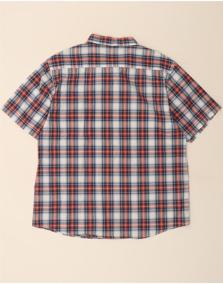 URBAN SPIRIT Camisa Manga Corta Hombre XL Algodón Cuadros Multicolor