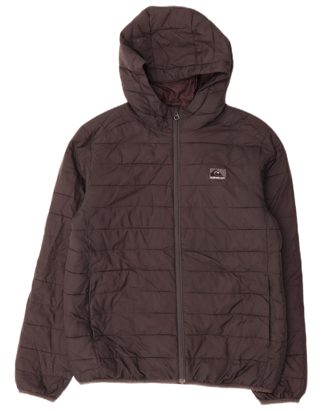 QUIKSILVER Chaqueta acolchada con capucha para niños 13-14 años Grande Negro
