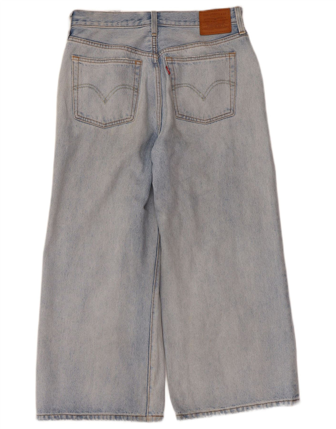 Levi's Vaqueros Cropped De Pierna Ancha Para Mujer W28 L23 Algodón Azul