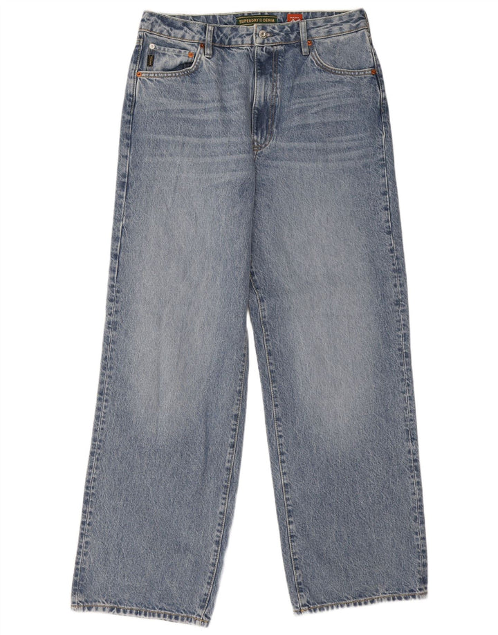 Superdry Vaqueros Sueltos Para Hombre W32 L30 Algodón Azul