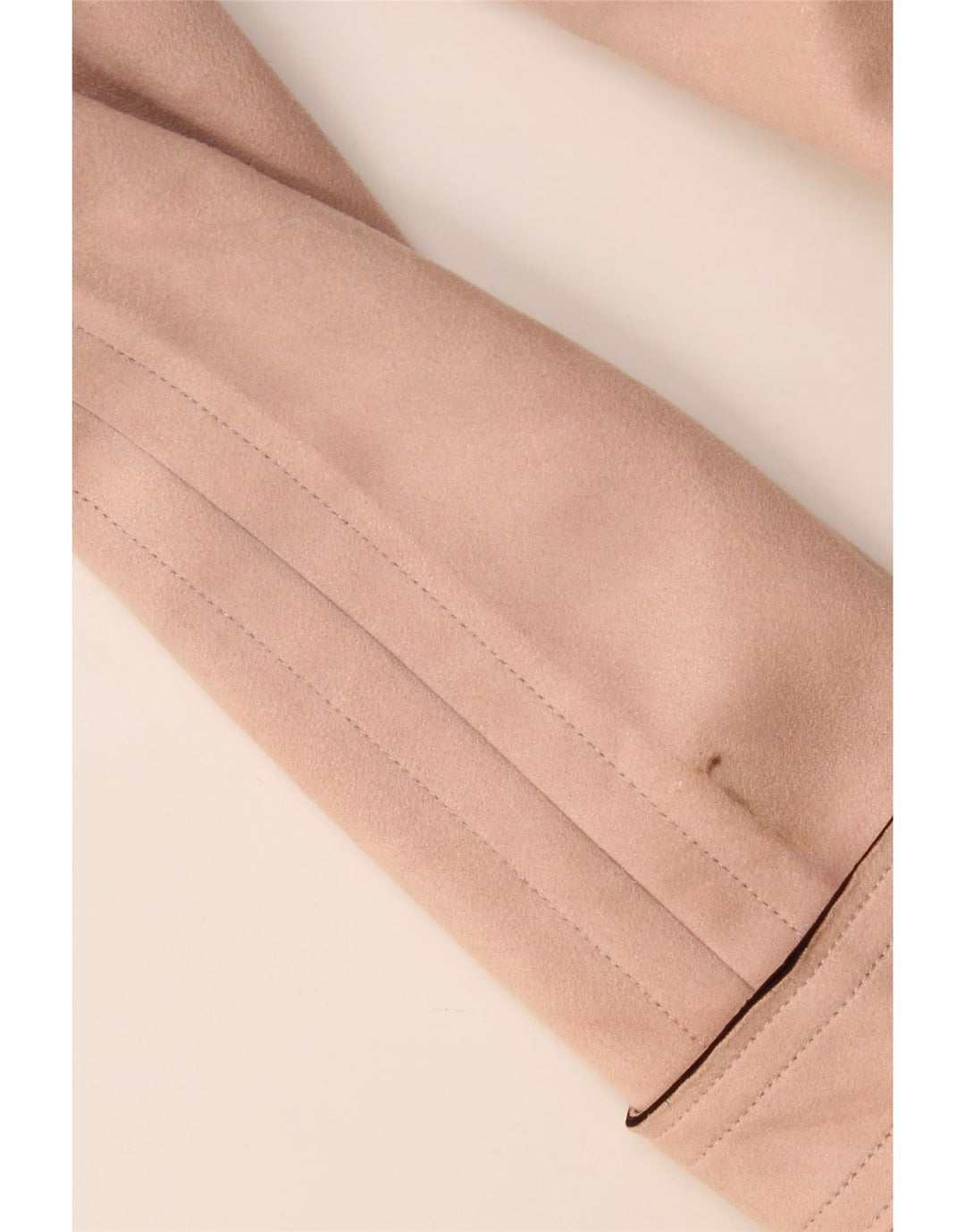 Zara Mujer Abrigo De Ante Sintético UK 44 Poliéster Rosa Medio