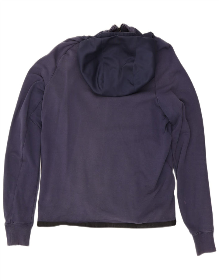 Nike - Sudadera con capucha y cremallera gráfica para hombre, color azul marino mediano