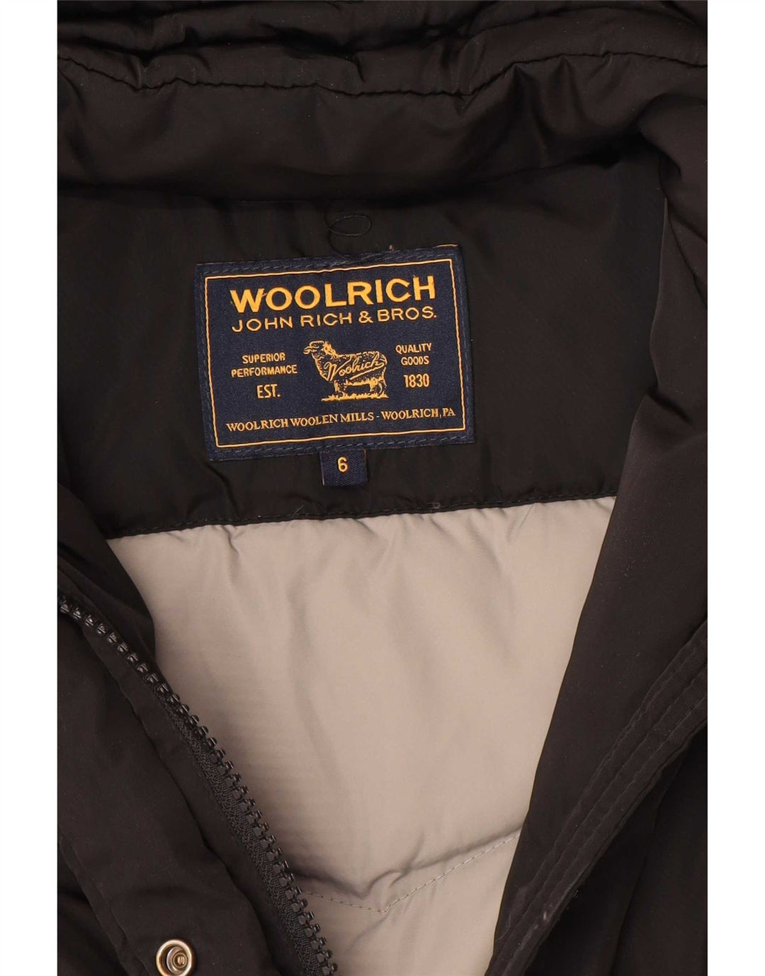 Woolrich Chaqueta Acolchada Con Capucha Niña 5-6 Años Negro