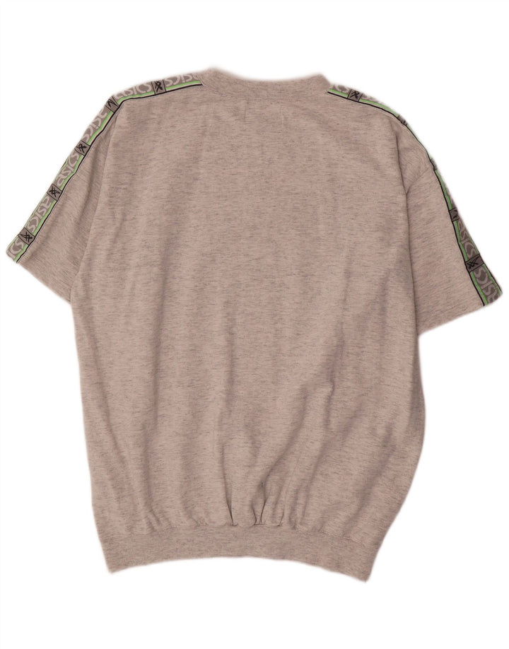 ASICS Camiseta gráfica para hombre Top XL Gris