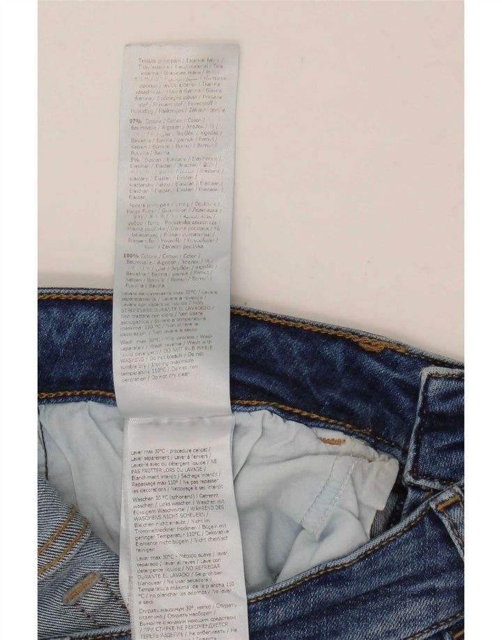 Jeans Liu Jo Mujer Con Corte De Bota Desgastado W28 L25 Algodón Azul