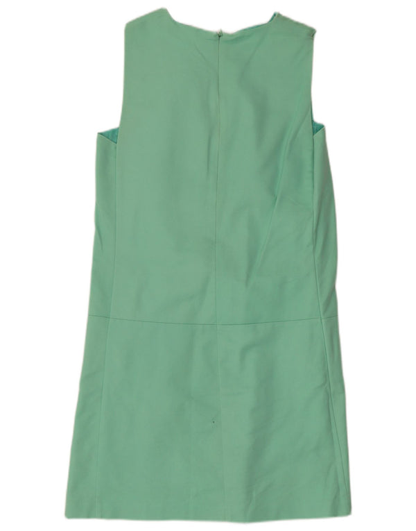 Zara Mujer Vestido Recto Sin Mangas UK 40 Small Verde