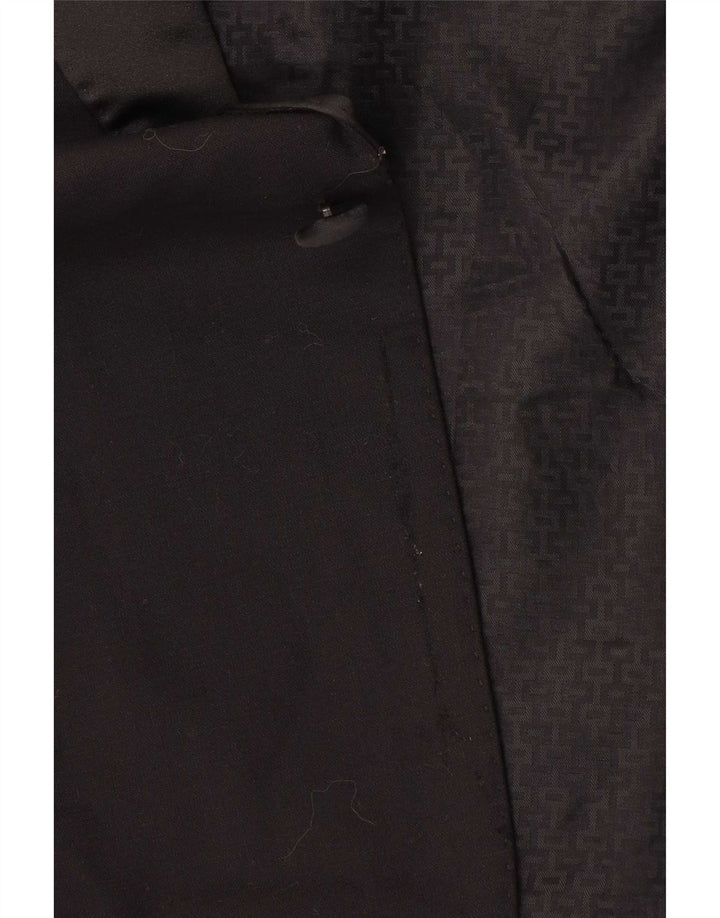 Marks & Spencer Chaqueta tipo blazer con 1 botón para hombre UK 46 XL Lana virgen negra