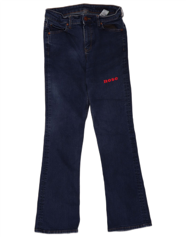 Marks & Spencer Jeans Rose Bootcut para Mujer UK 12 Medium W32 L29 Algodón Azul