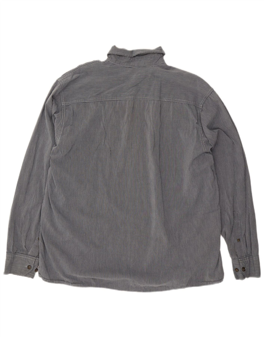 Camisa Wrangler Hombre XL Algodón Rayas Azules