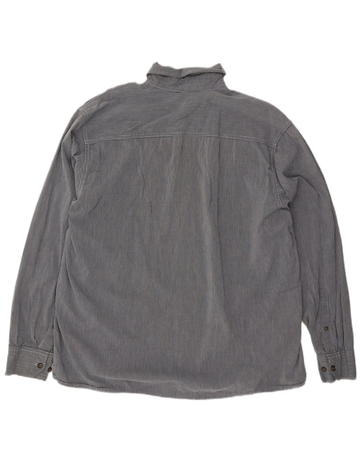 Camisa Wrangler Hombre XL Algodón Rayas Azules