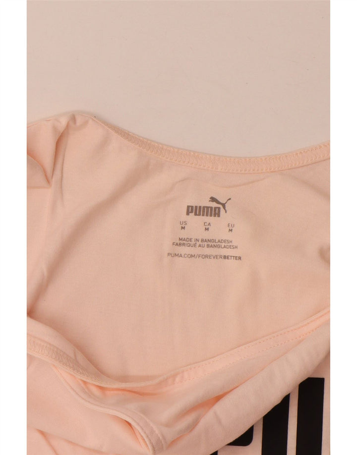 Puma Mujer Gráfico Chaleco Top UK 14 Medio Rosa
