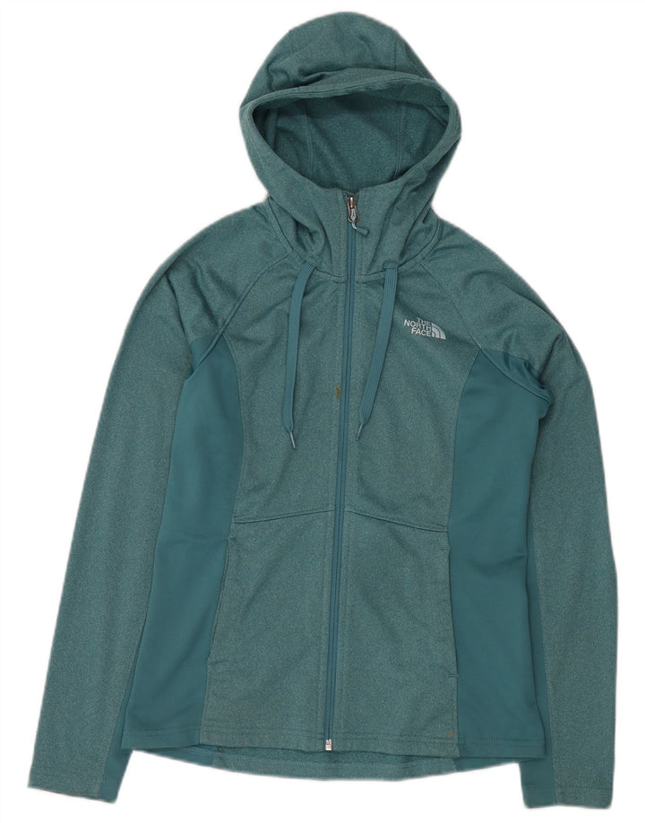 THE NORTH FACE Suéter con capucha y cremallera para mujer UK 10 Small Blue Moteado