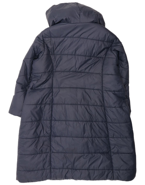 Monsoon Abrigo acolchado extragrande con capucha para mujer UK 22 2XL Azul marino Poliéster