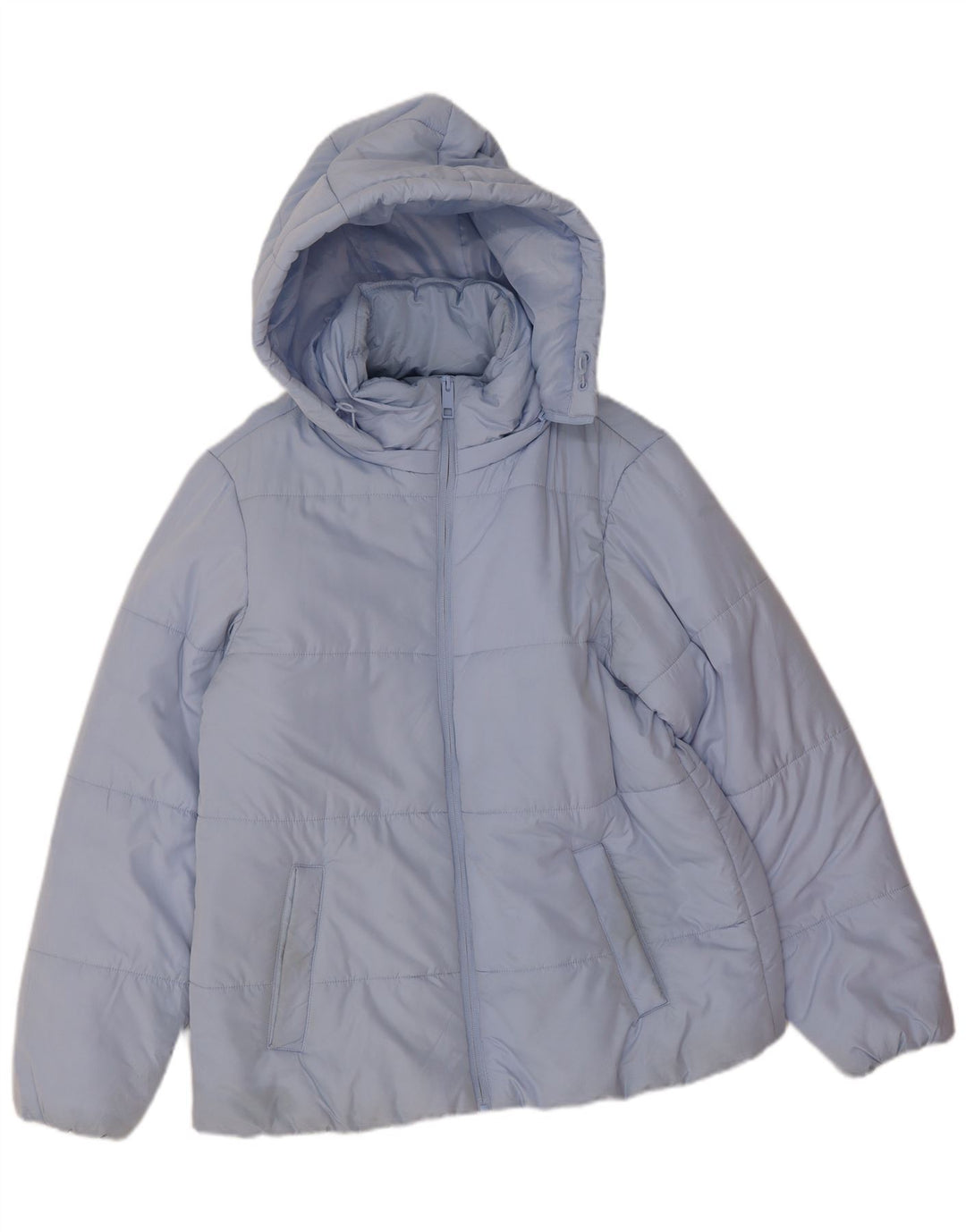 Marks & Spencer Chaqueta acolchada con capucha para mujer UK 44 Poliéster azul grande