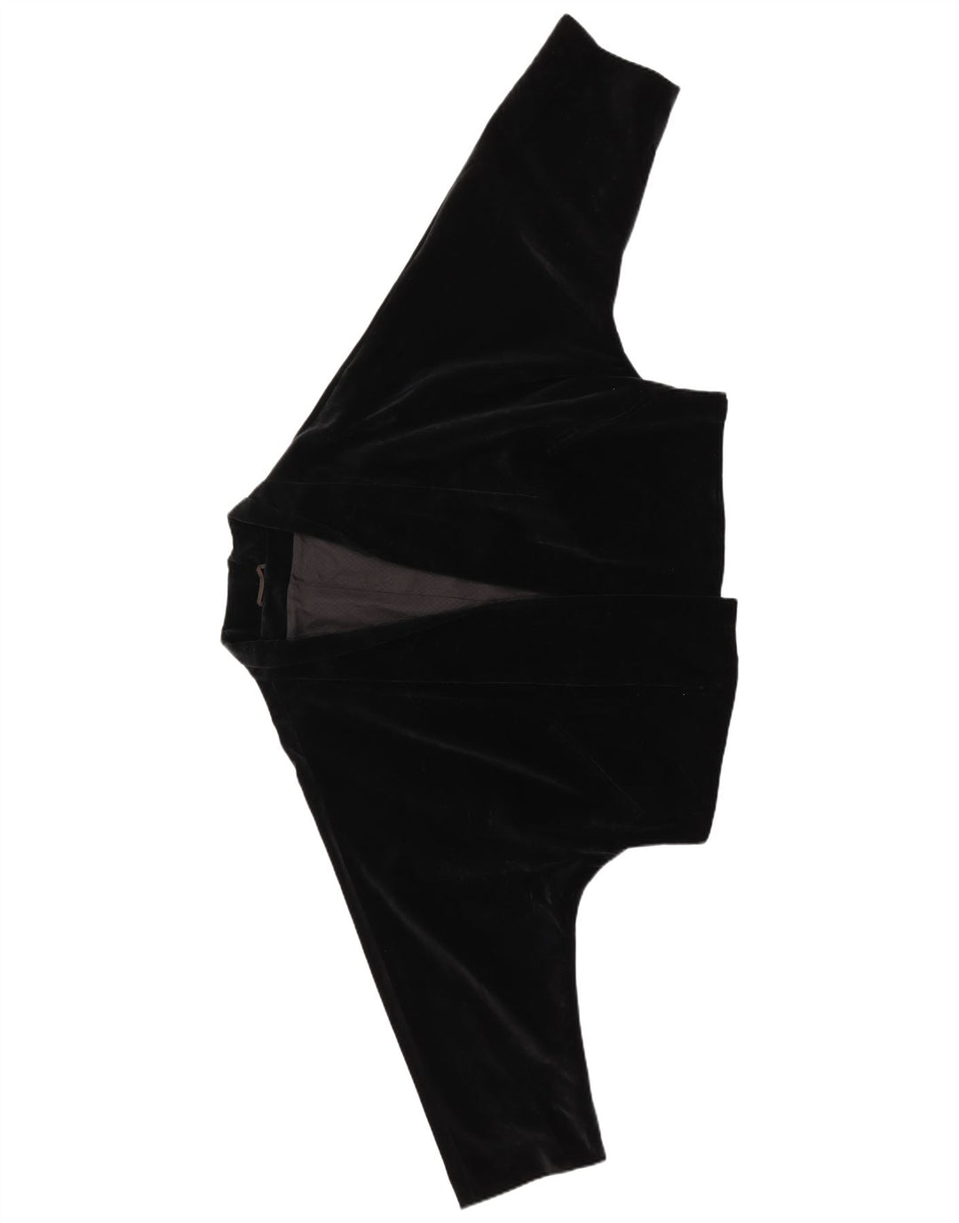 Max Mara Chaqueta Blazer de Terciopelo Abierta de Gran tamaño para Mujer UK 12 Medium Black