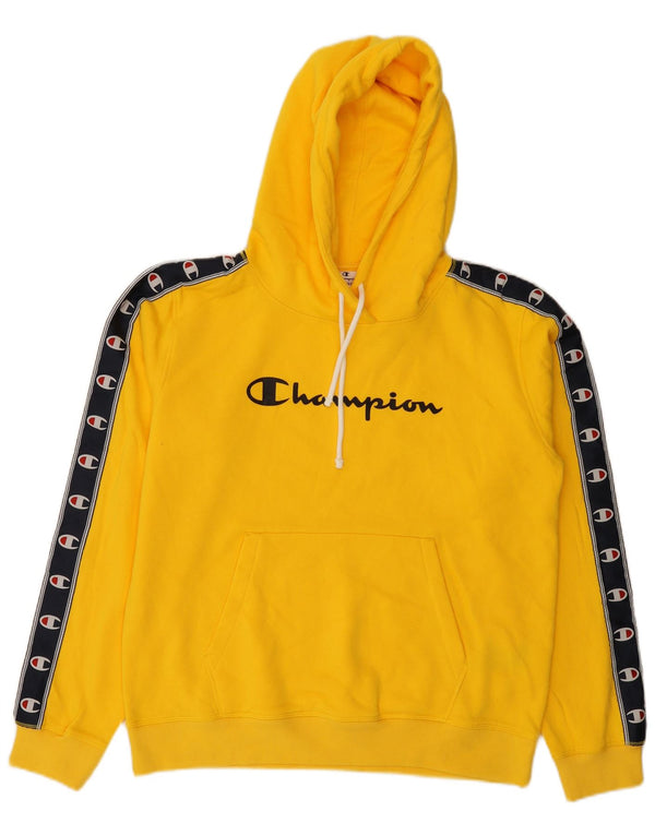 Champion Sudadera Con Capucha Y Estampado De Algodón Amarillo Grande Para Hombre