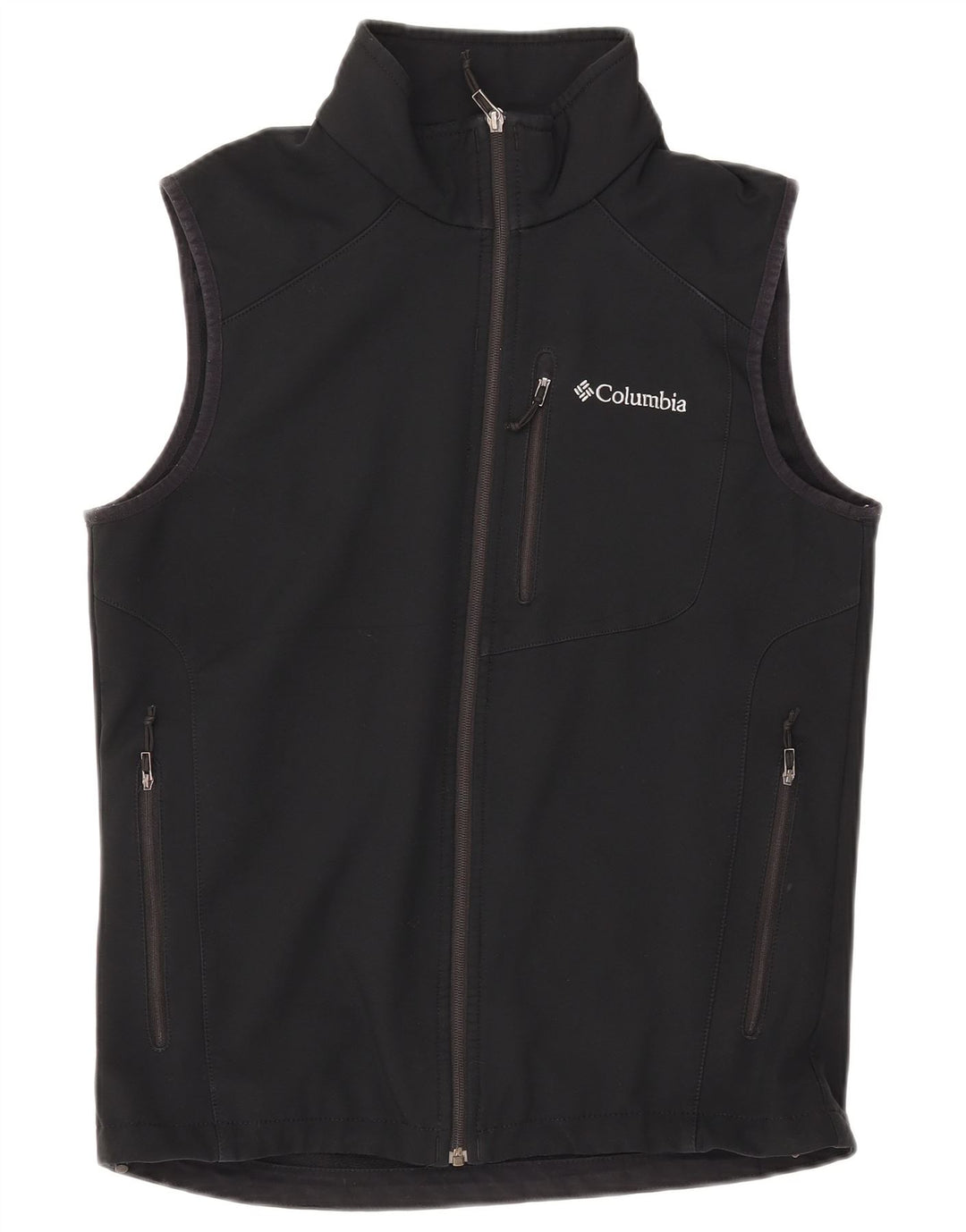 COLUMBIA Chaqueta superior de chándal sin mangas para hombre Poliéster negro mediano