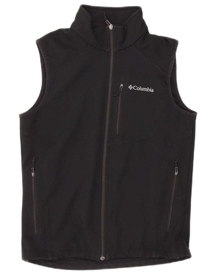 COLUMBIA Chaqueta superior de chándal sin mangas para hombre Poliéster negro mediano