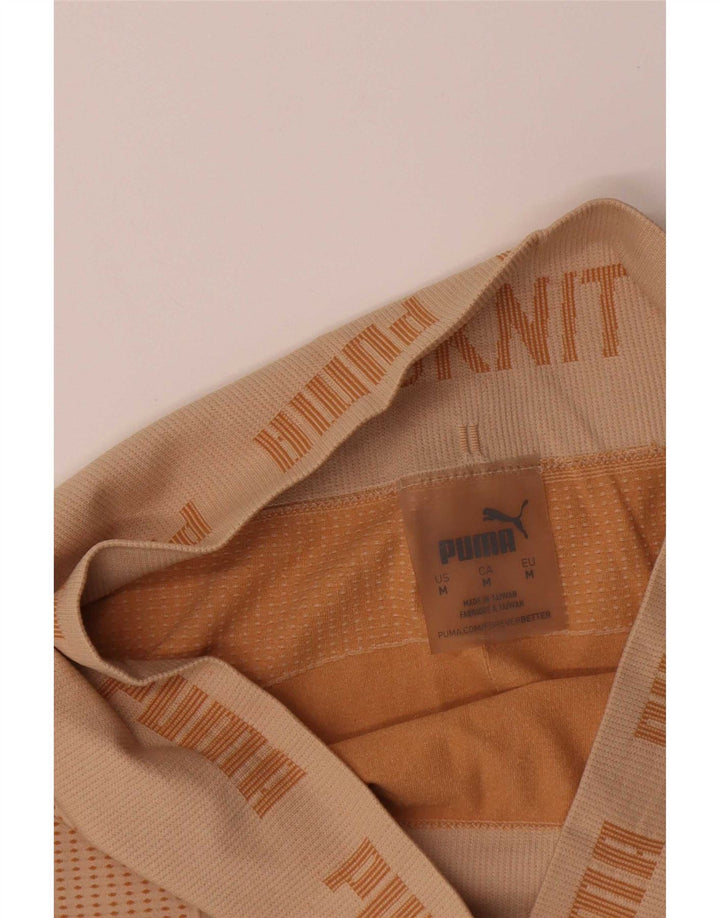 Puma - Leggings gráficos para mujer, talla 40, color beige mediano
