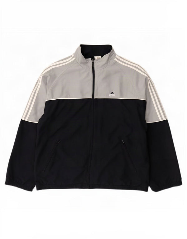 Adidas - Chaqueta de chándal para hombre, talla 46/48, color azul marino