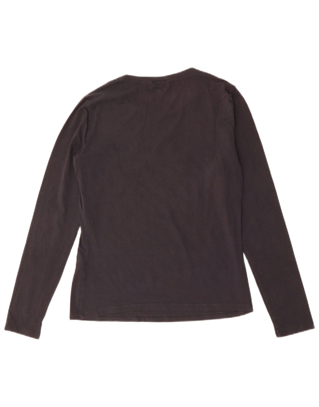 Armani Jeans Mujer Gráfico Top Manga Larga IT 44 Medio Negro Algodón