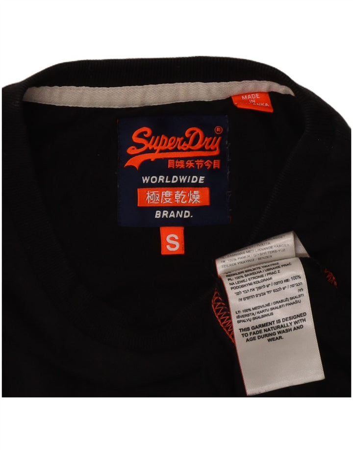 Superdry Camiseta para hombre Top Small Black Cotton