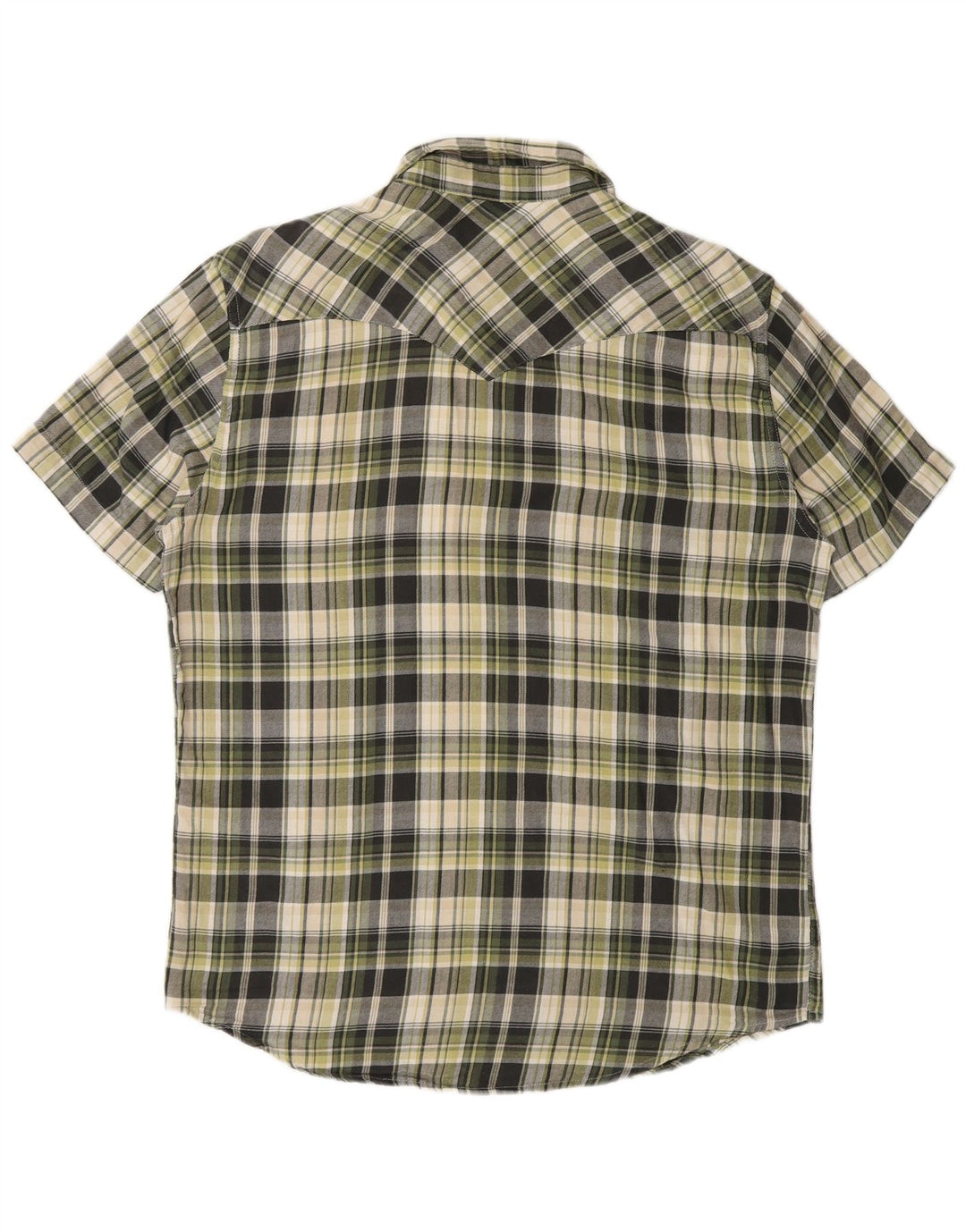 Levi's Camisa Regular Fit De Manga Corta De Algodón A Cuadros Verde Medio Hombre