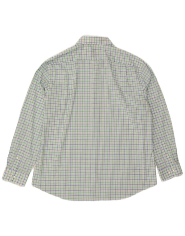 Tommy Hilfiger Camisa de ajuste atlético para hombre talla 18 2XL multicolor Gingham