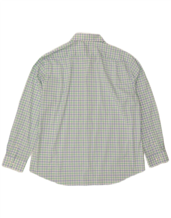Tommy Hilfiger Camisa de ajuste atlético para hombre talla 18 2XL multicolor Gingham