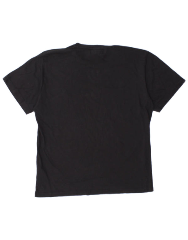 Lotto - Camiseta para hombre, talla grande, color negro, algodón
