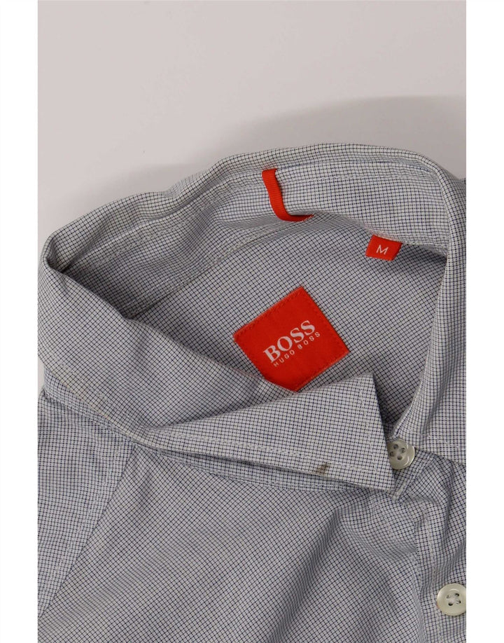Camisa Hugo Boss Hombre Vichy Azul Medio