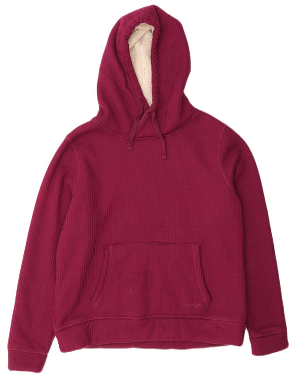 Weird Fish Sudadera con capucha para mujer UK 46 Large Poliéster burdeos